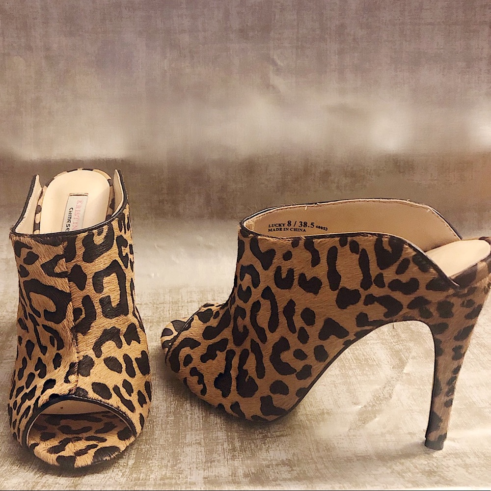 Kristen Cavallari calf hair mules.